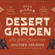 Desert Garden Font Collection