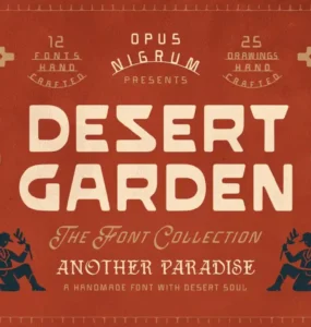 Desert Garden Font Collection