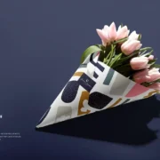 Flowers Packaging Cone Mockup Set