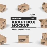 Kraft Box Mockup Packaging