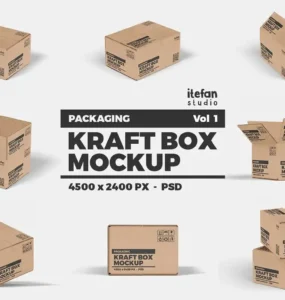 Kraft Box Mockup Packaging