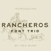 Rancheros Western Font Trio