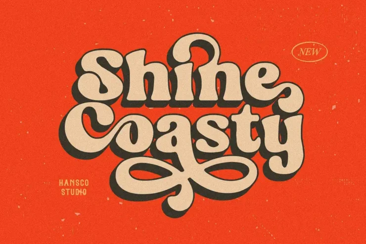 Shine Coasty Retro Serif Font