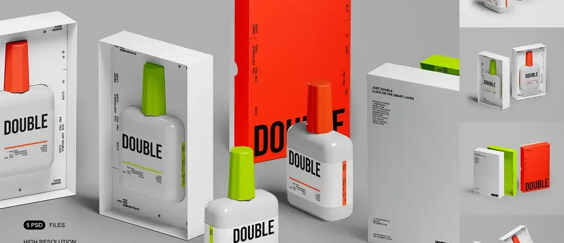 Stationery Glue Mockup Set