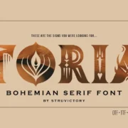 Toria Bohemian Decorative Serif Font