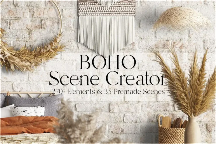 Boho Style Frame Mockup