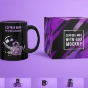 Glossy Ceramic Mug Mockup