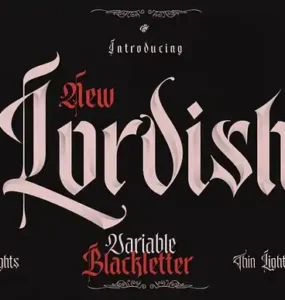 Lordish Blackletter Font