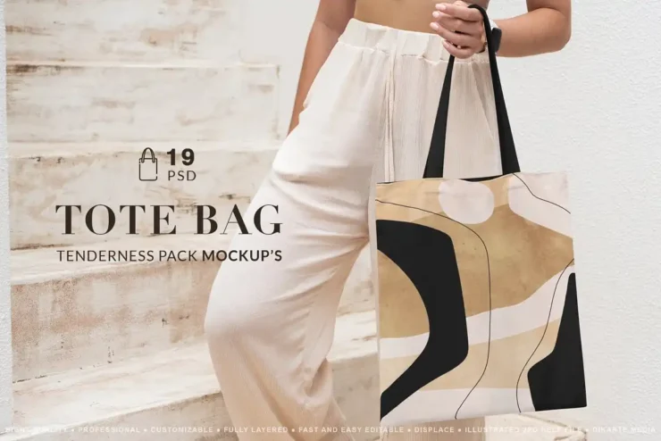 Tote Bag Tenderness Mockup